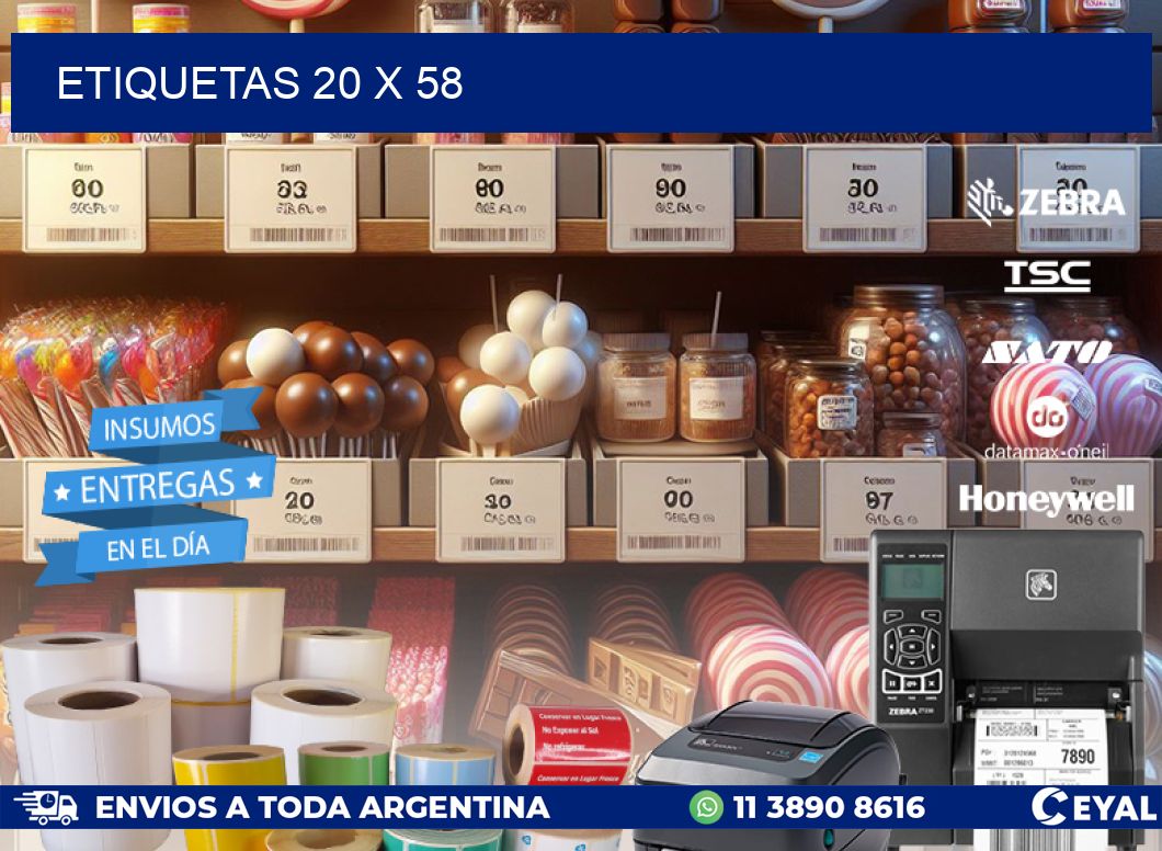 ETIQUETAS 20 x 58