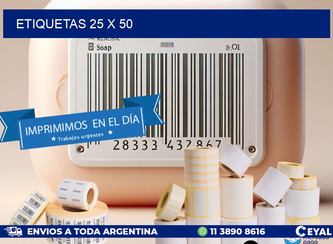 ETIQUETAS 25 x 50