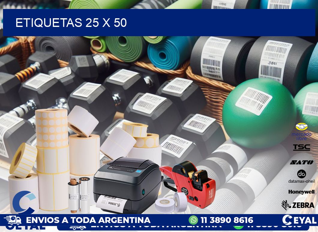 ETIQUETAS 25 x 50