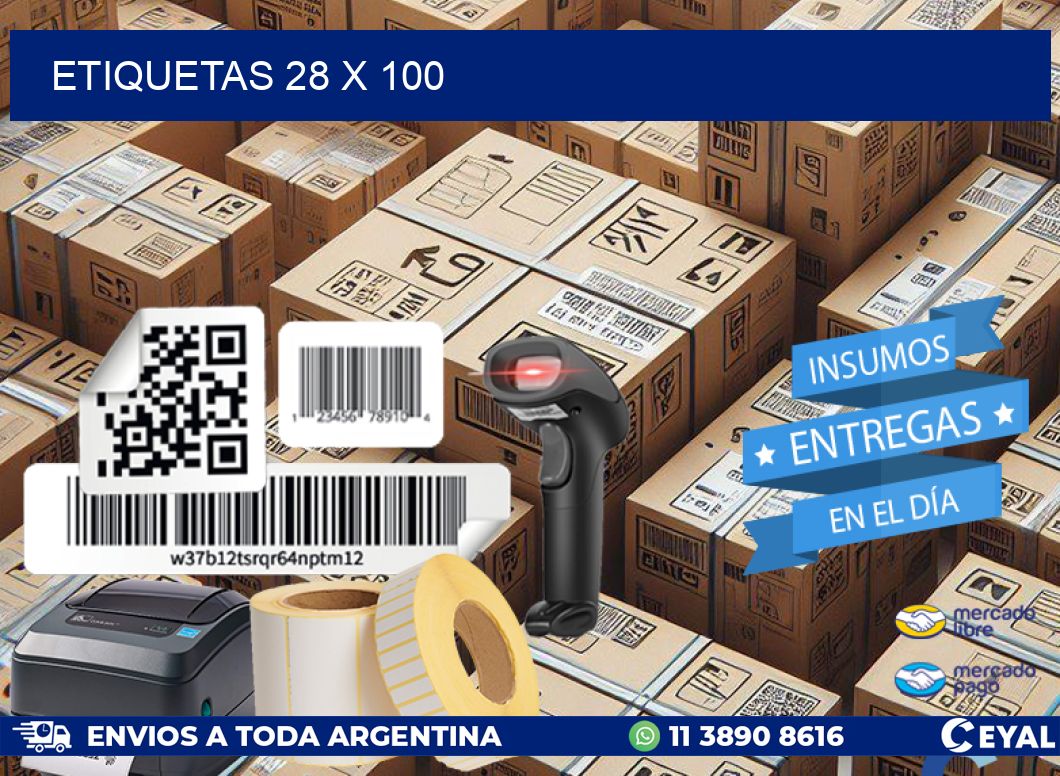 ETIQUETAS 28 x 100