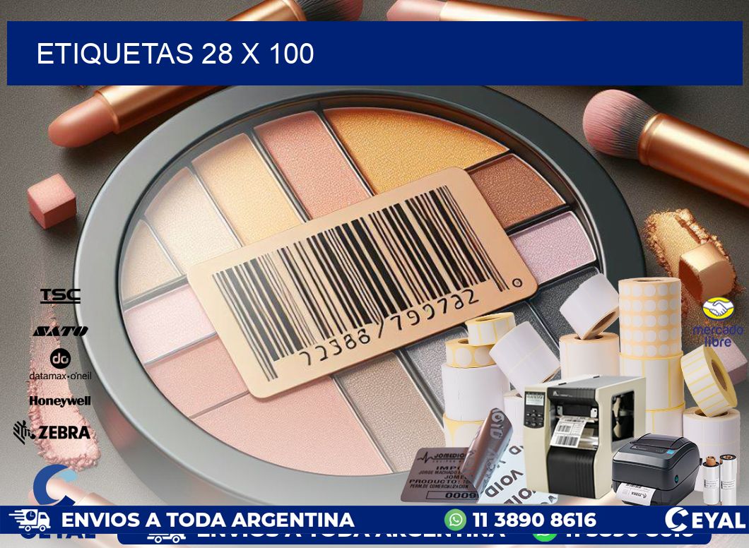 ETIQUETAS 28 x 100