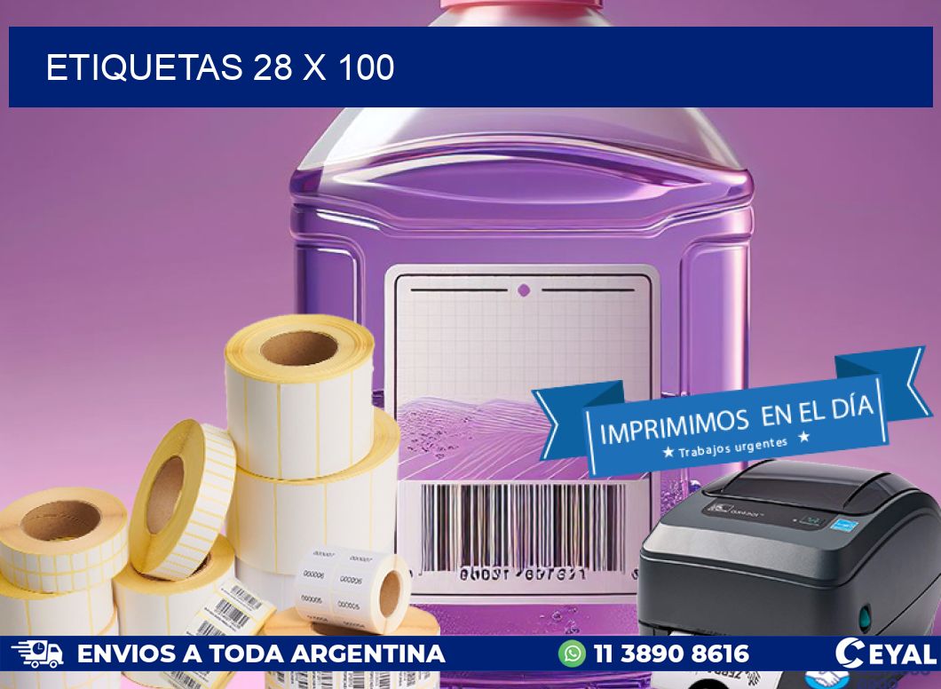 ETIQUETAS 28 x 100