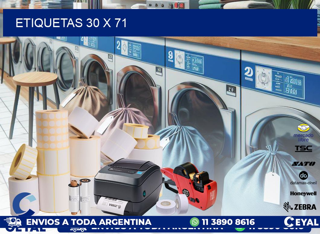 ETIQUETAS 30 x 71