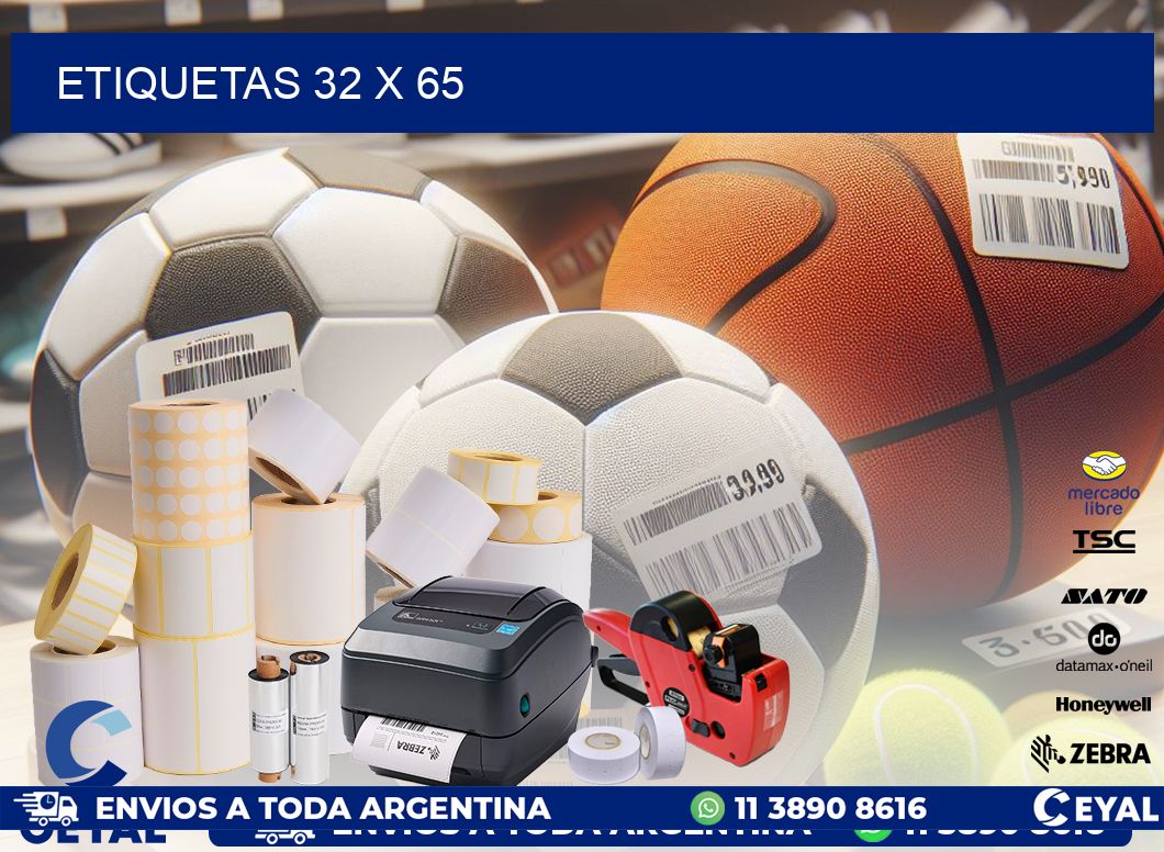 ETIQUETAS 32 x 65