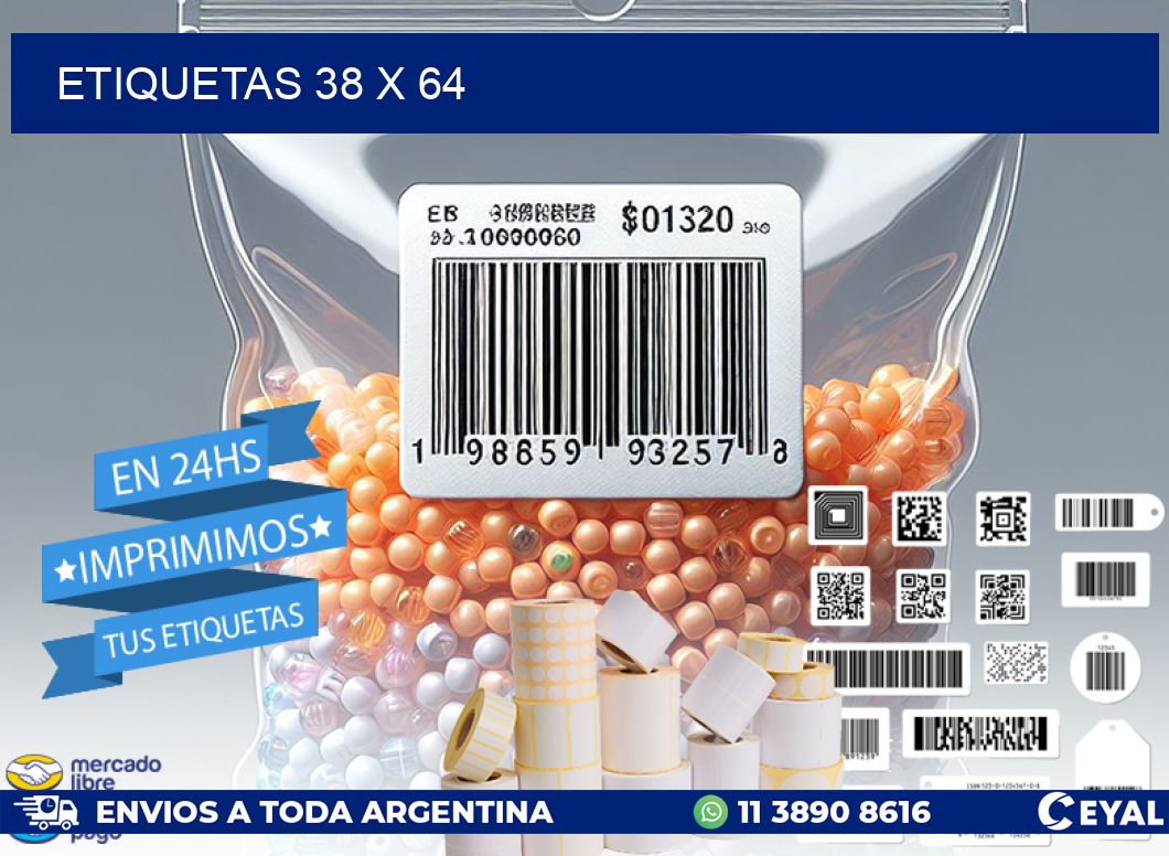 ETIQUETAS 38 x 64