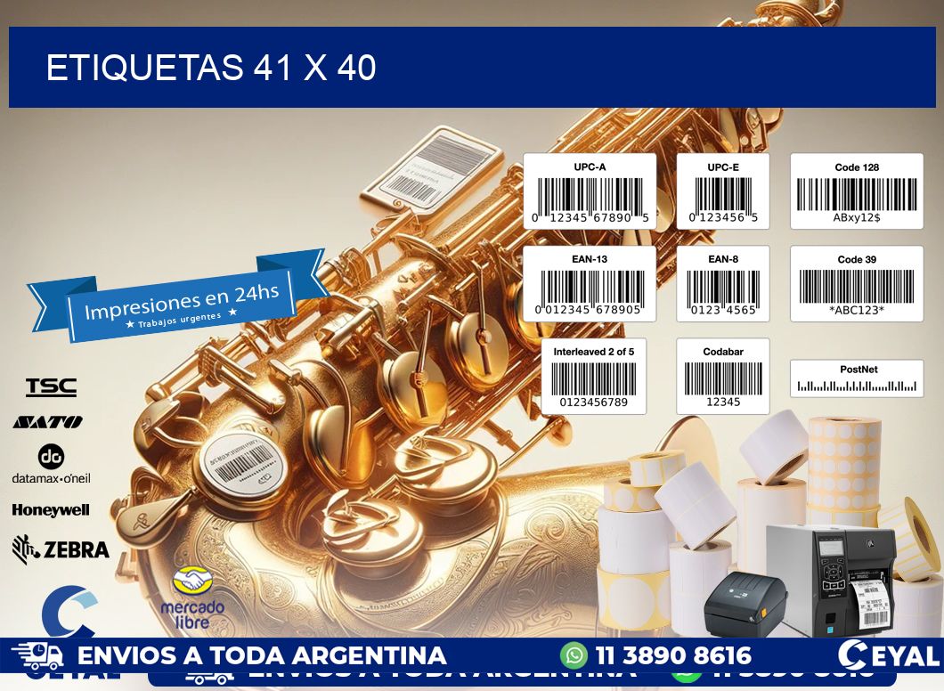 ETIQUETAS 41 x 40