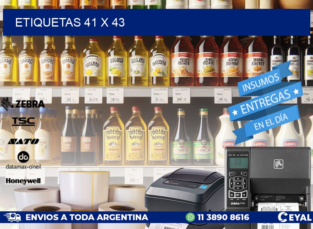 ETIQUETAS 41 x 43