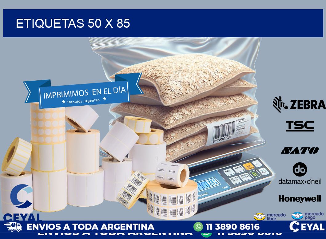 ETIQUETAS 50 x 85