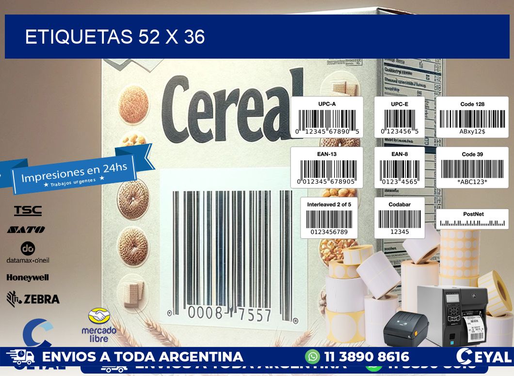ETIQUETAS 52 x 36