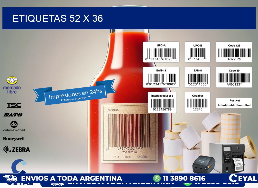ETIQUETAS 52 x 36