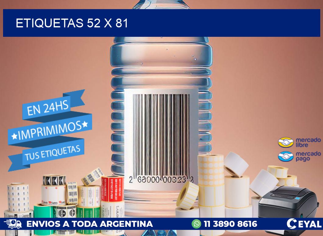 ETIQUETAS 52 x 81