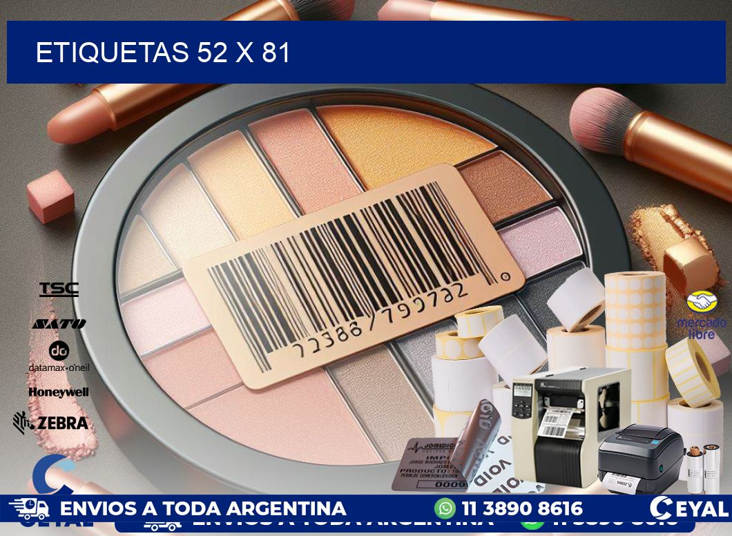 ETIQUETAS 52 x 81