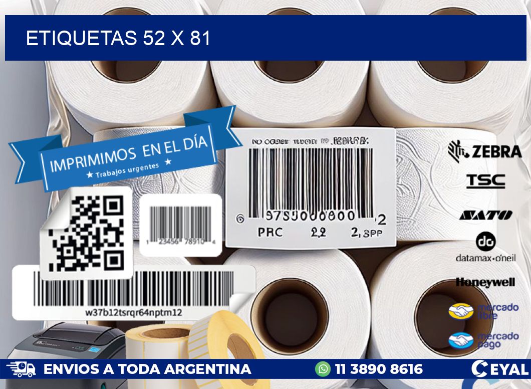 ETIQUETAS 52 x 81