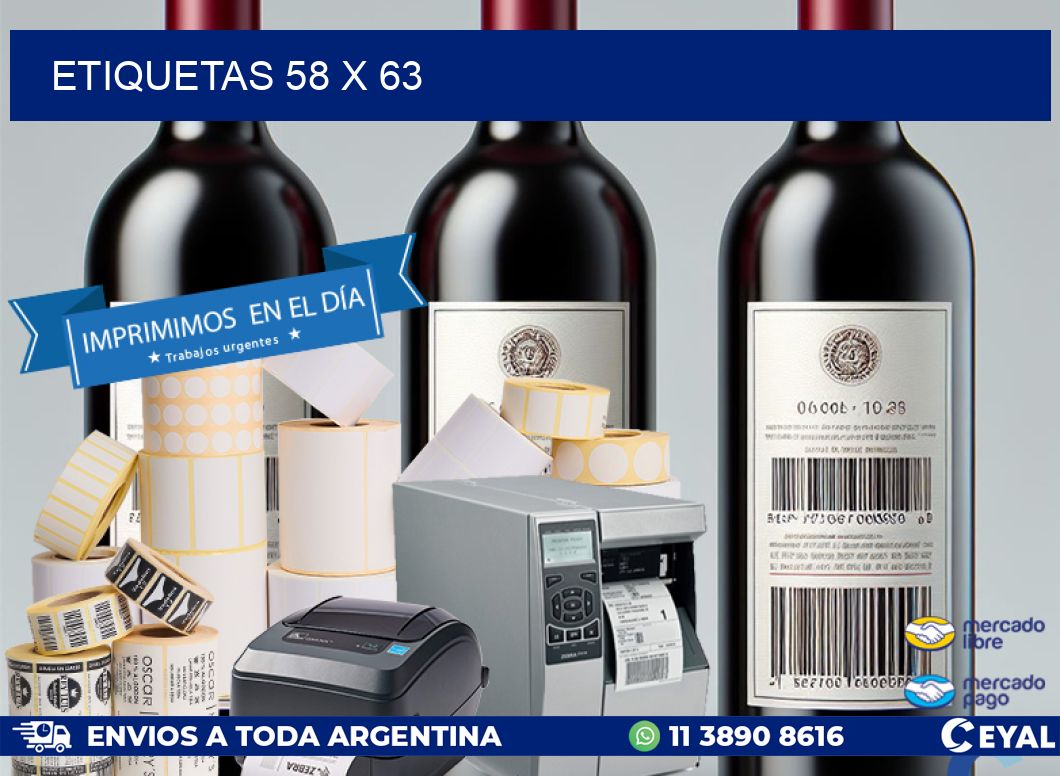 ETIQUETAS 58 x 63