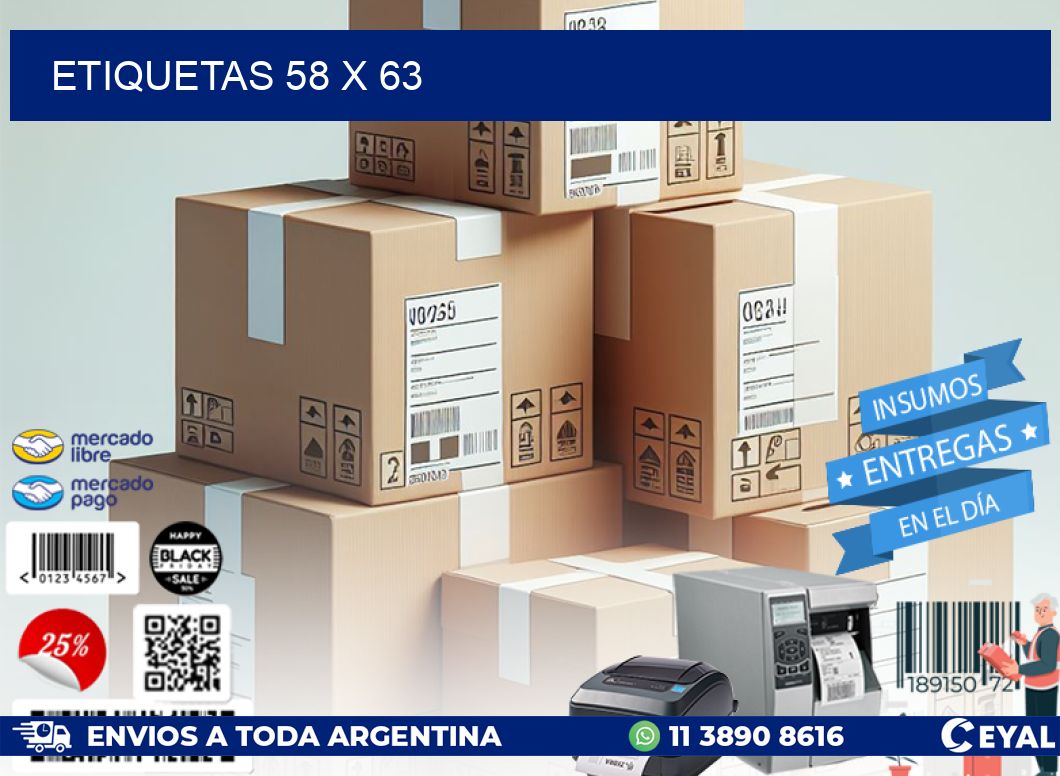 ETIQUETAS 58 x 63