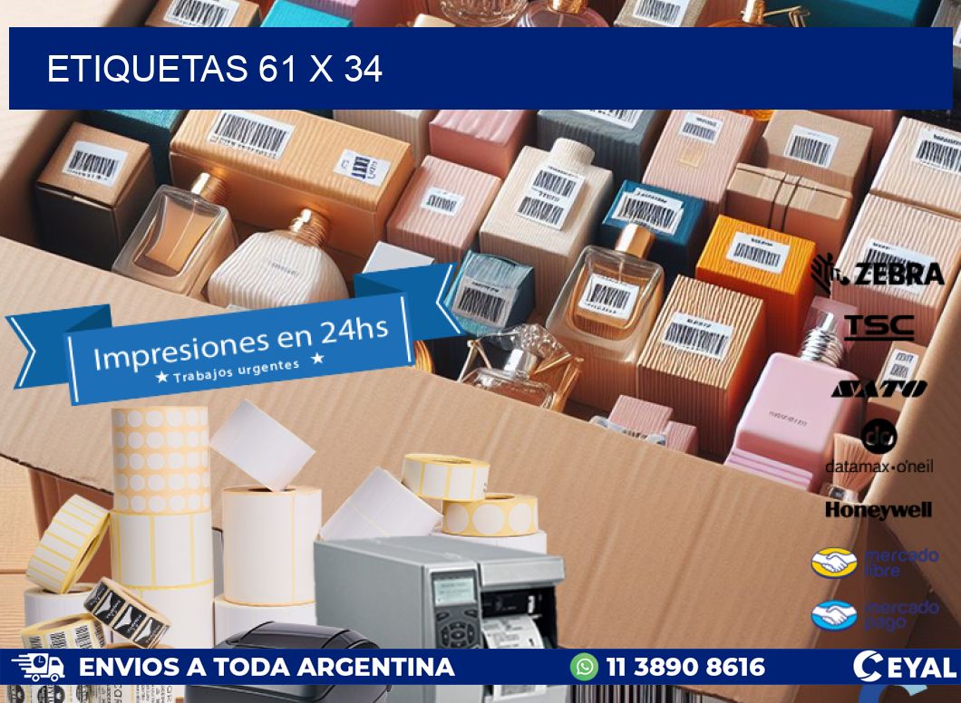ETIQUETAS 61 x 34