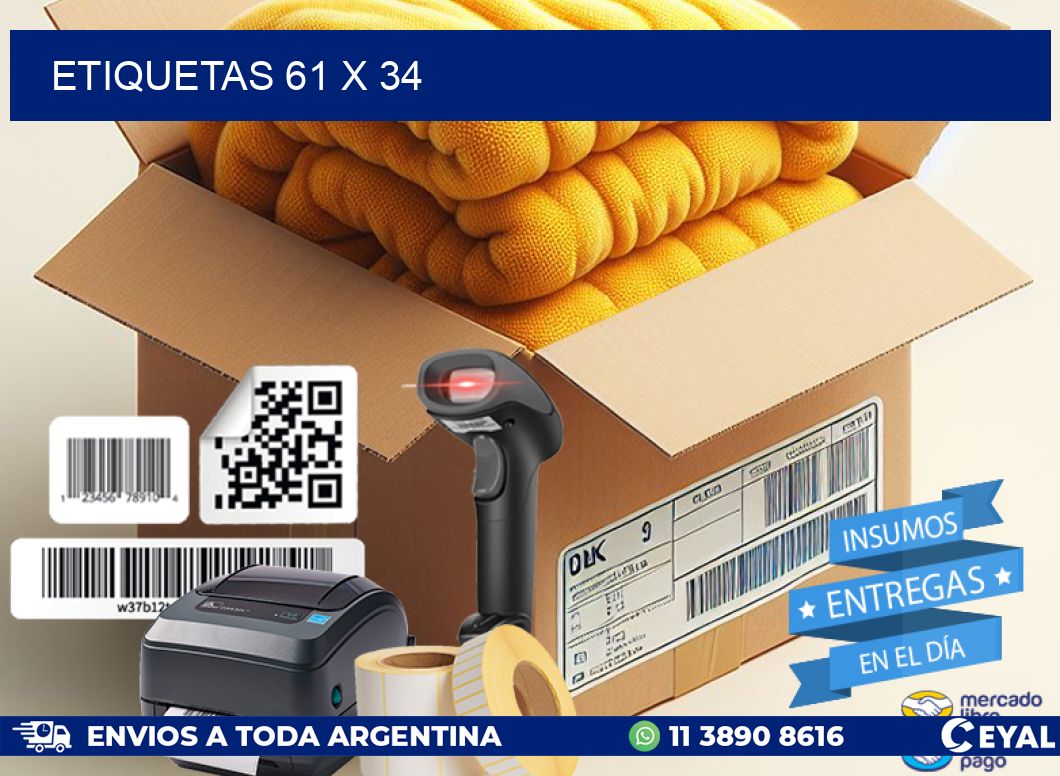 ETIQUETAS 61 x 34