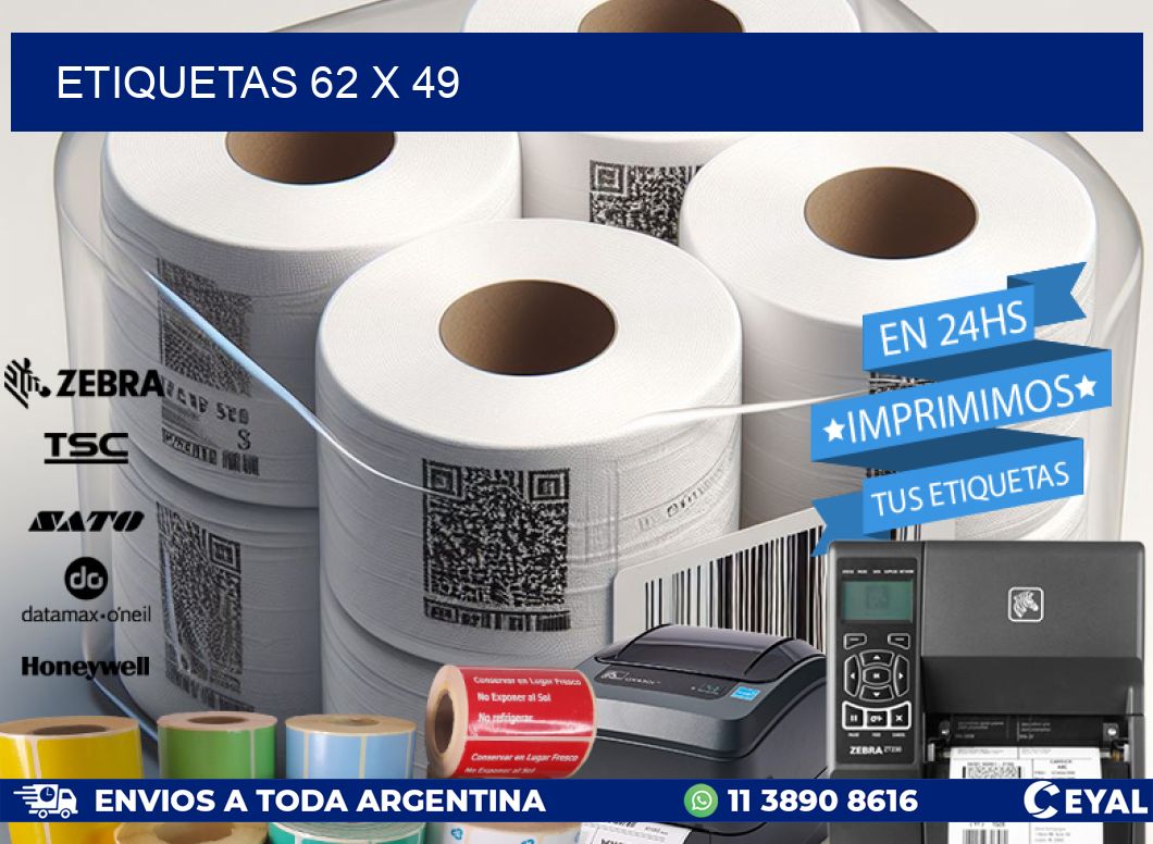 ETIQUETAS 62 x 49