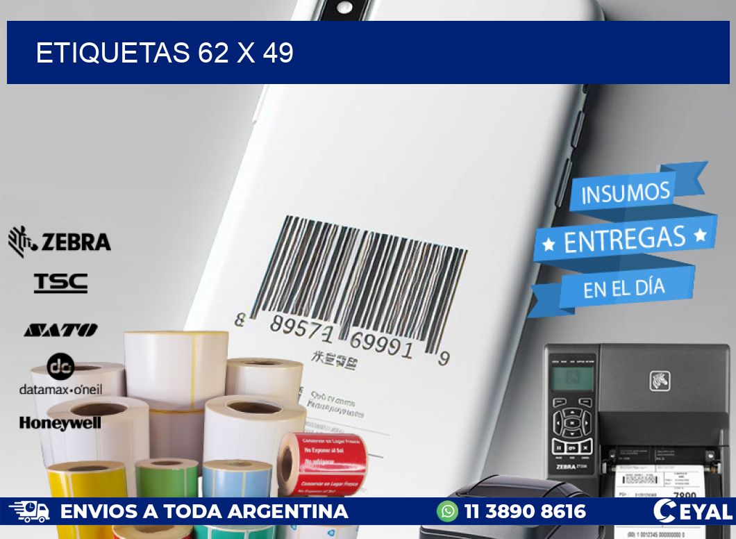 ETIQUETAS 62 x 49