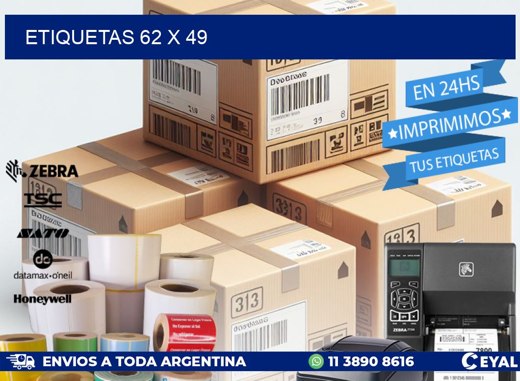 ETIQUETAS 62 x 49