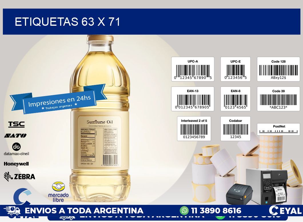 ETIQUETAS 63 x 71