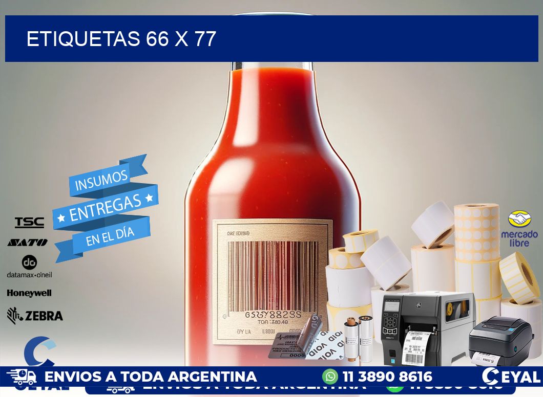 ETIQUETAS 66 x 77