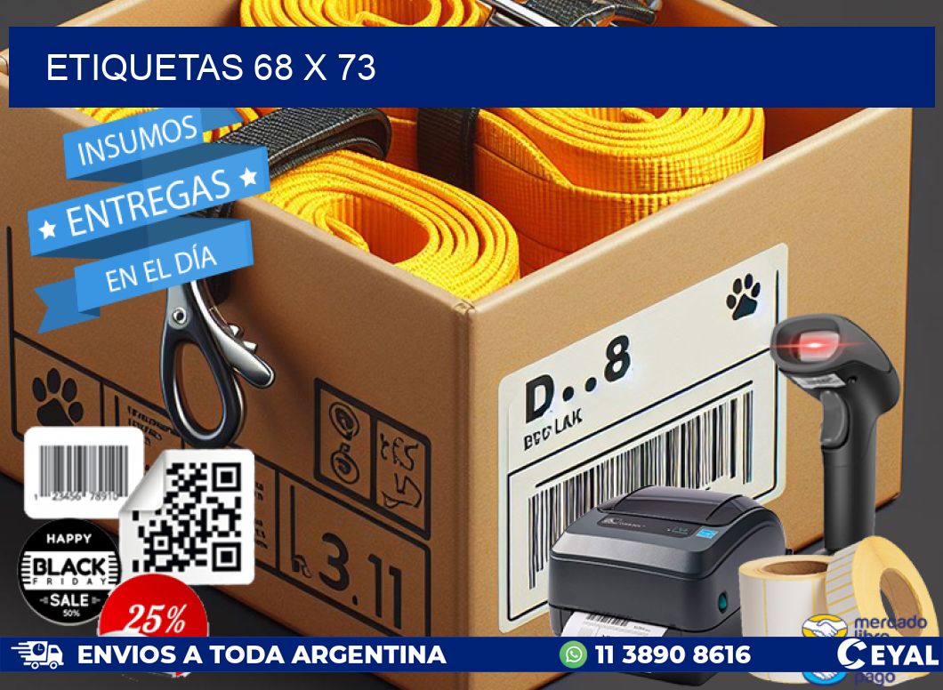 ETIQUETAS 68 x 73
