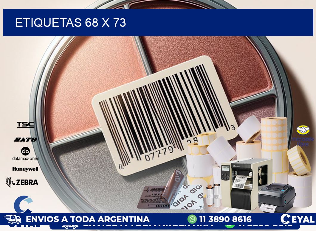 ETIQUETAS 68 x 73