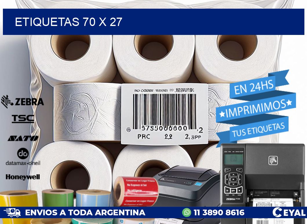 ETIQUETAS 70 x 27