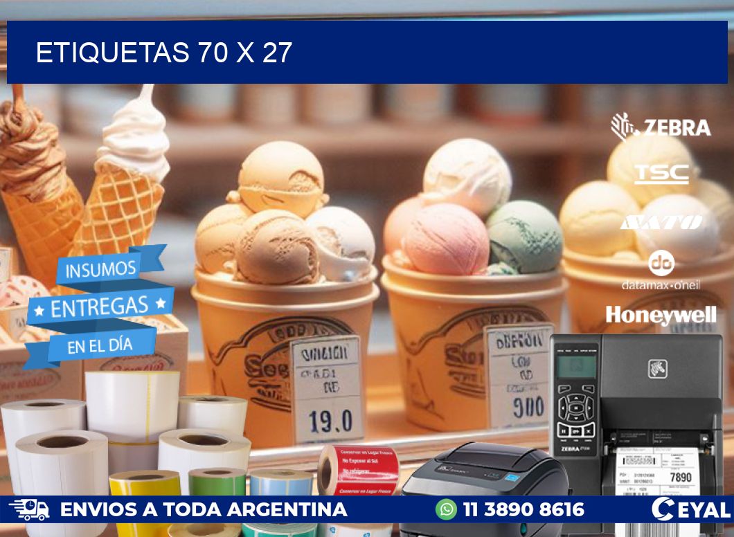 ETIQUETAS 70 x 27