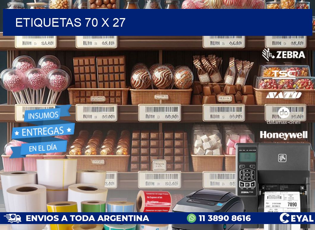 ETIQUETAS 70 x 27