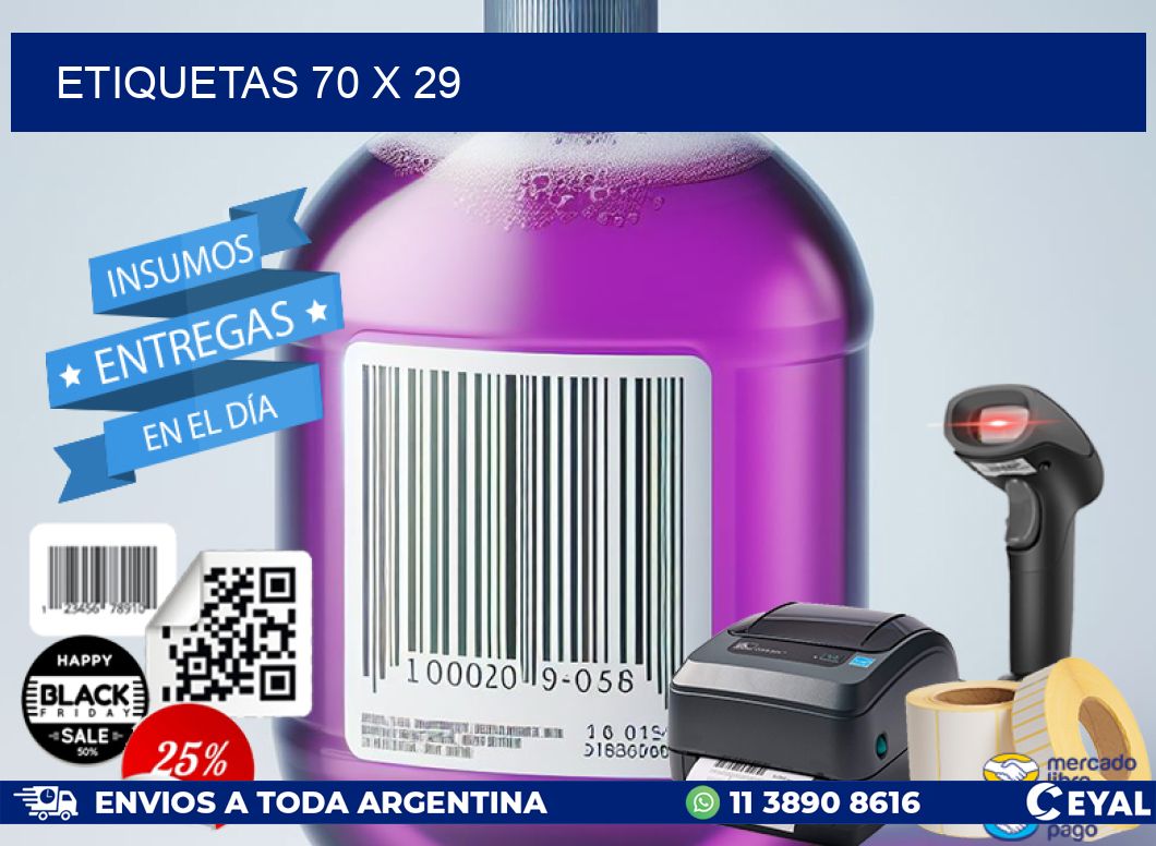 ETIQUETAS 70 x 29