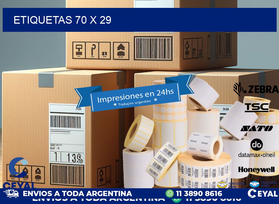 ETIQUETAS 70 x 29
