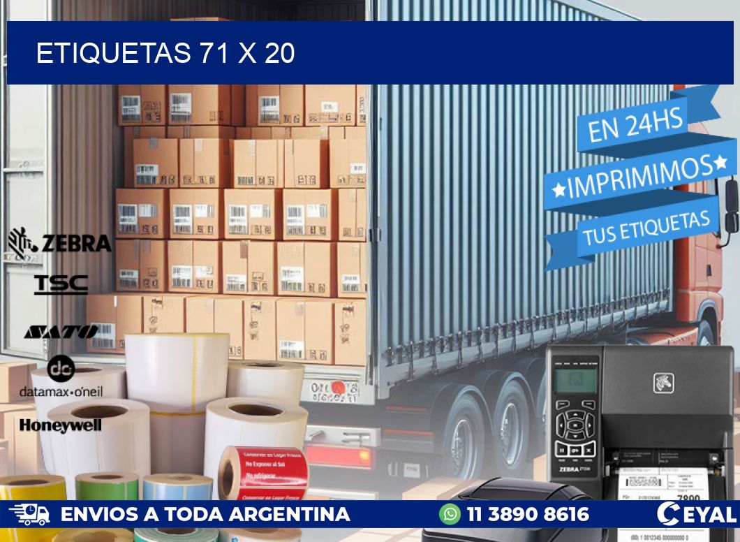 ETIQUETAS 71 x 20