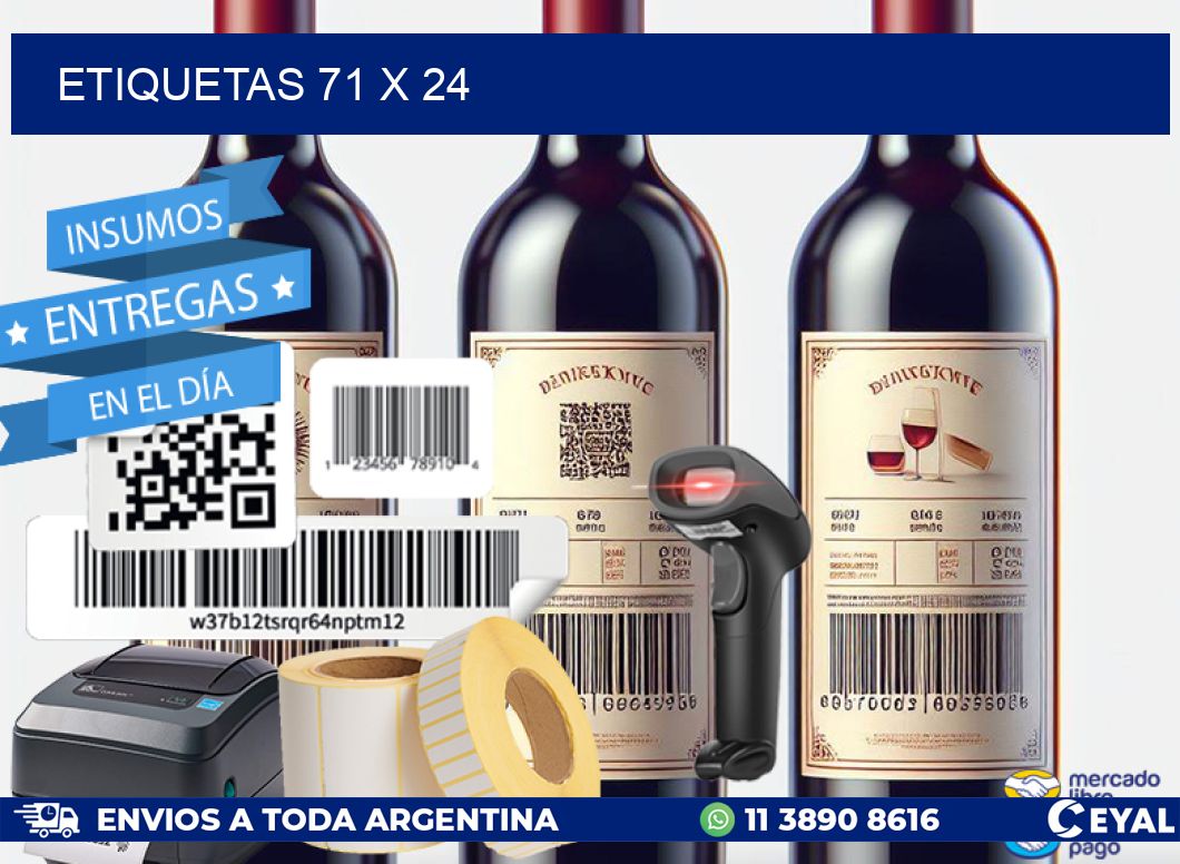 ETIQUETAS 71 x 24