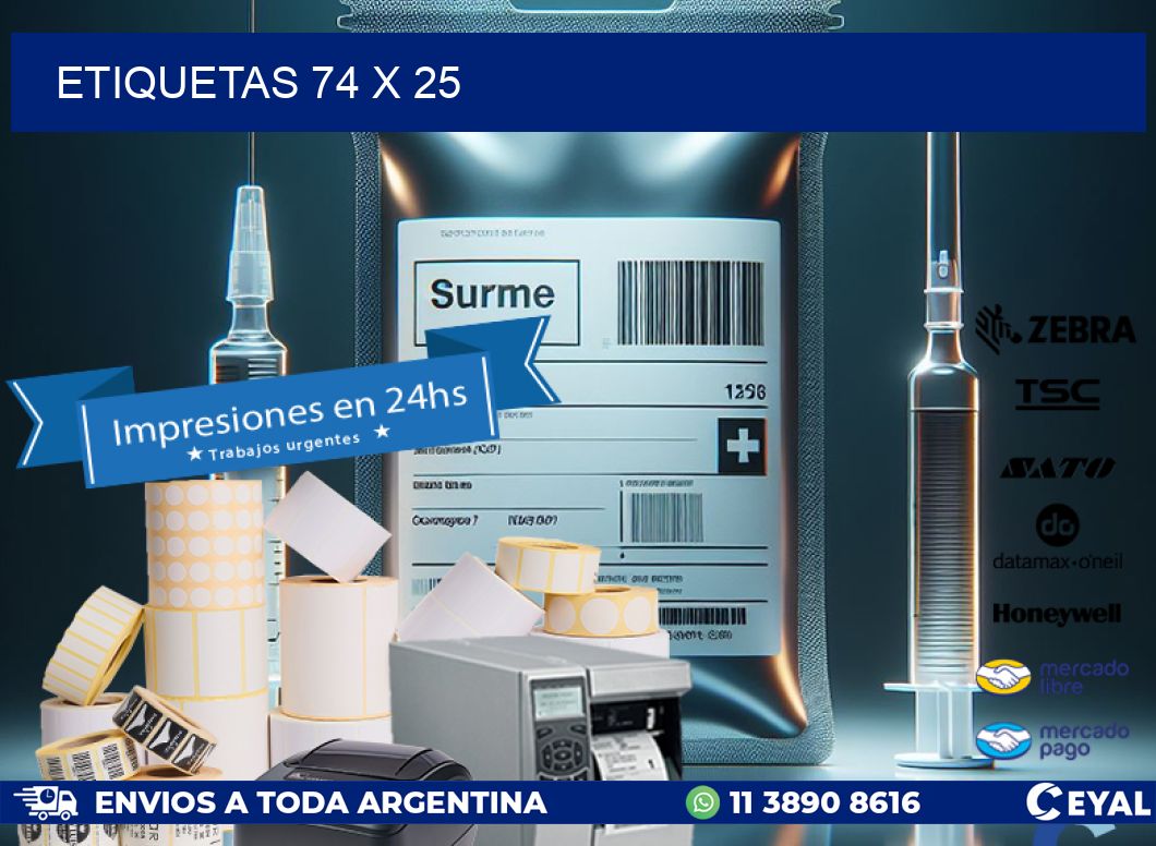 ETIQUETAS 74 x 25
