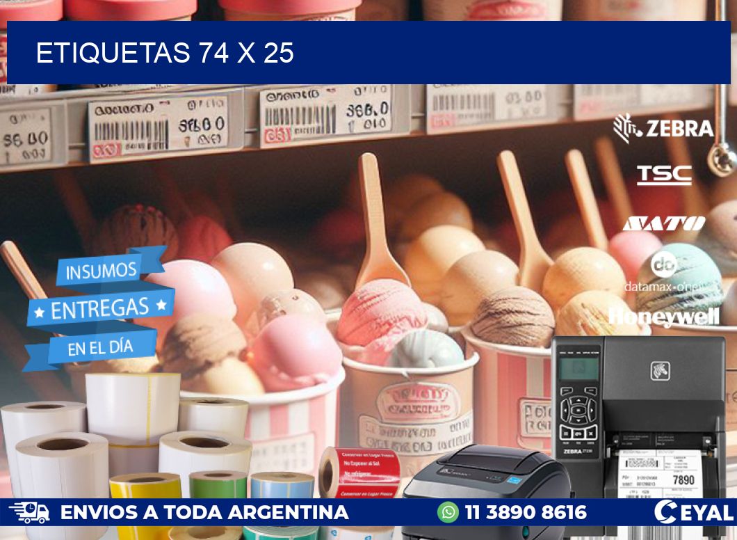 ETIQUETAS 74 x 25