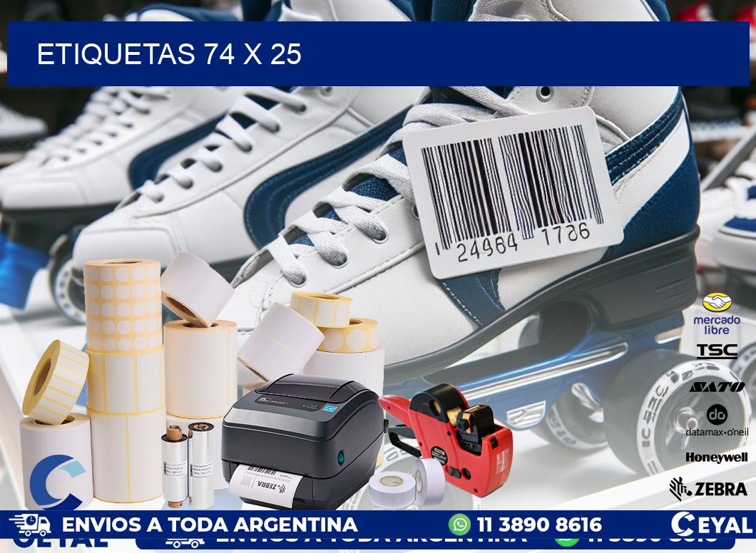 ETIQUETAS 74 x 25