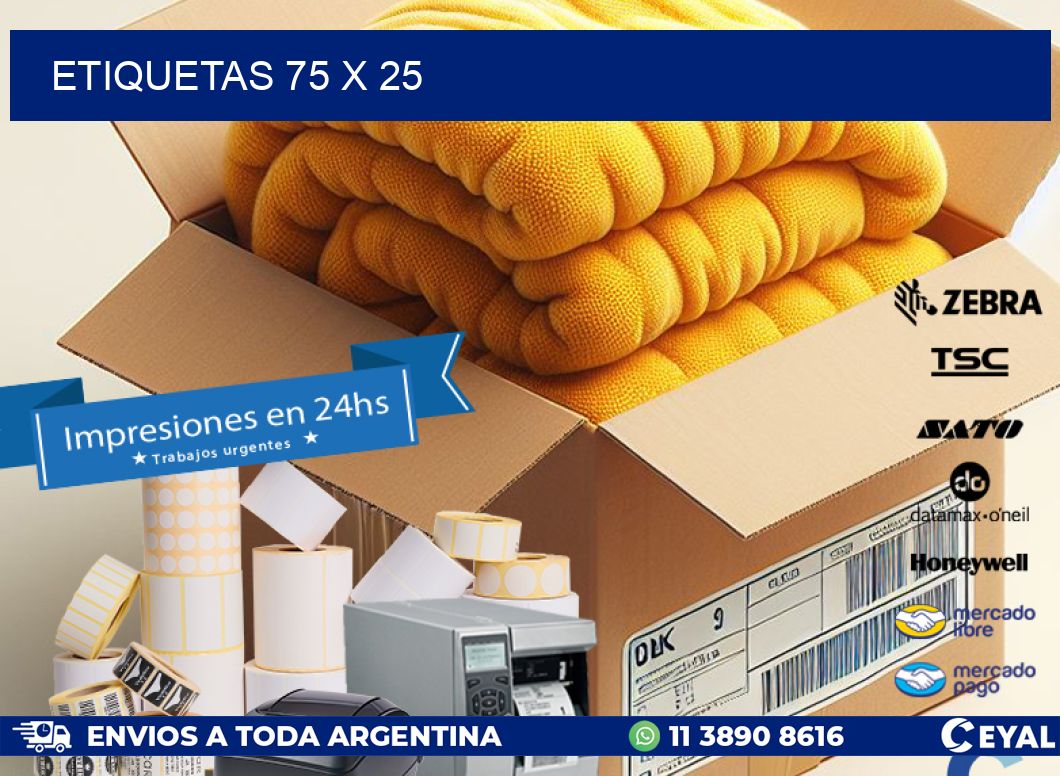 ETIQUETAS 75 x 25