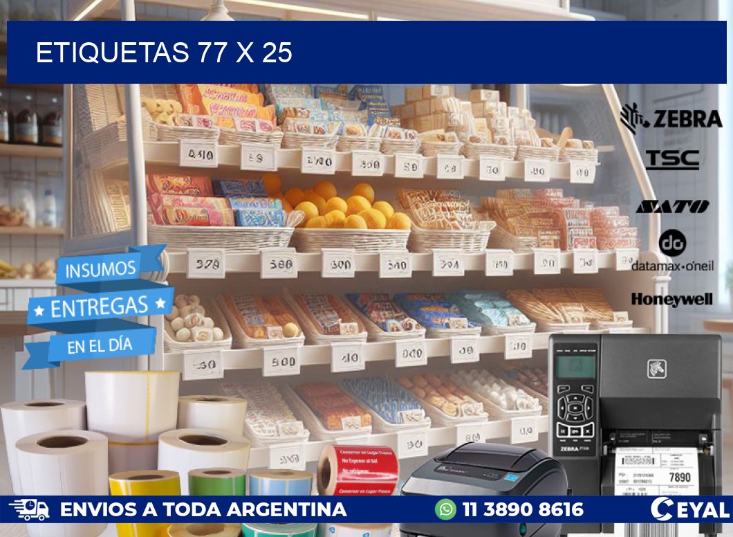 ETIQUETAS 77 x 25