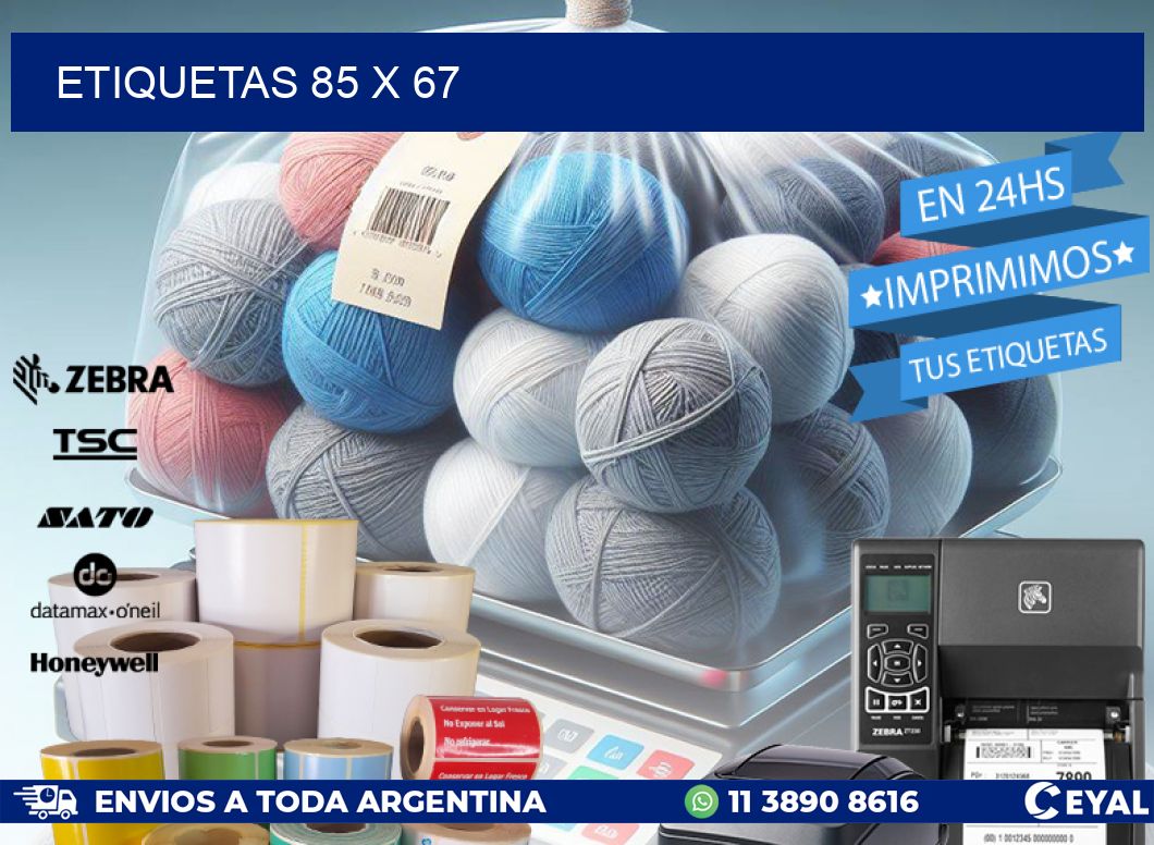 ETIQUETAS 85 x 67
