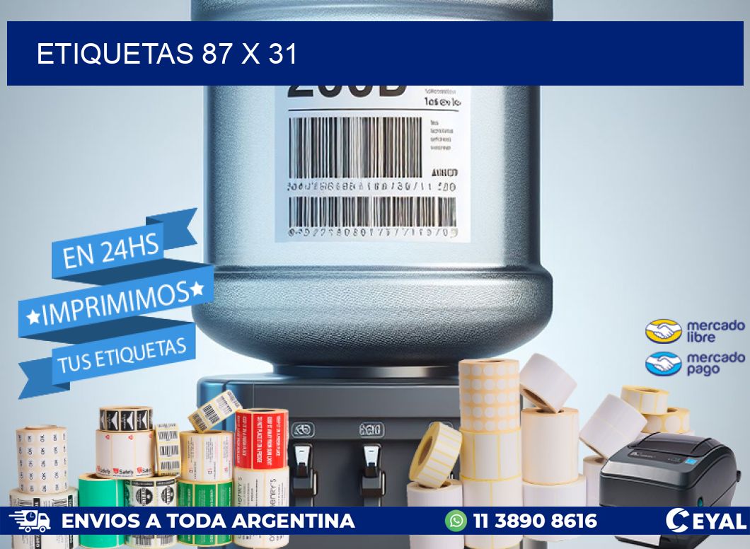 ETIQUETAS 87 x 31