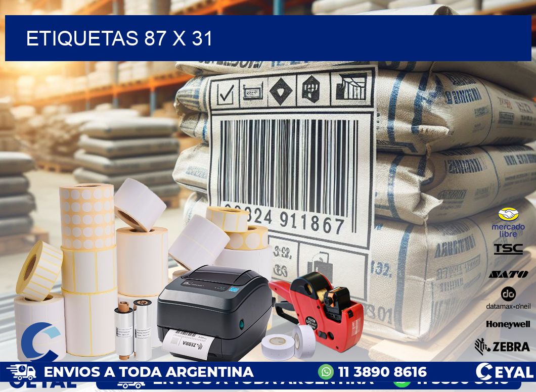 ETIQUETAS 87 x 31