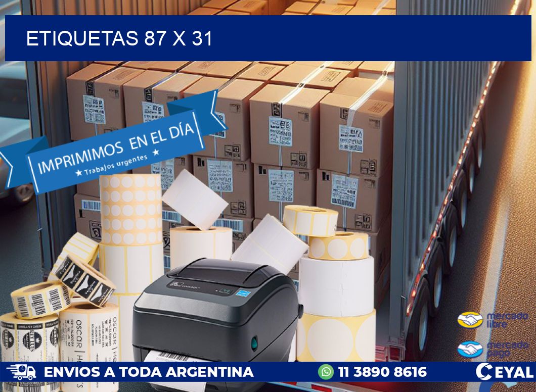 ETIQUETAS 87 x 31