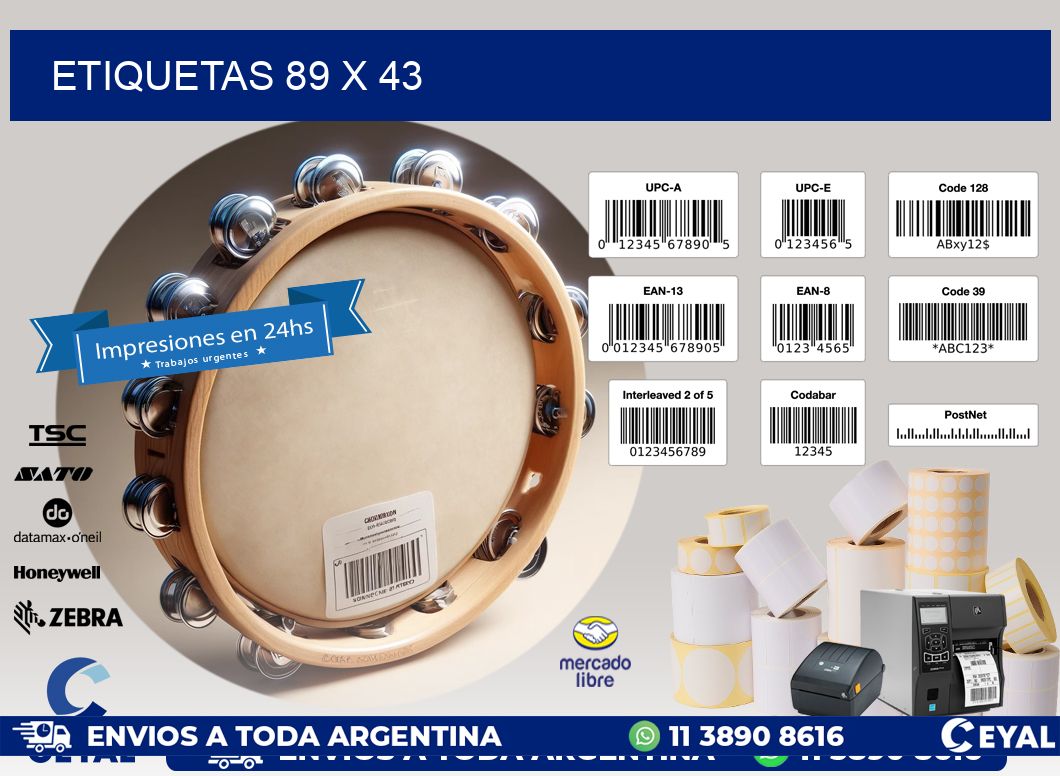 ETIQUETAS 89 x 43