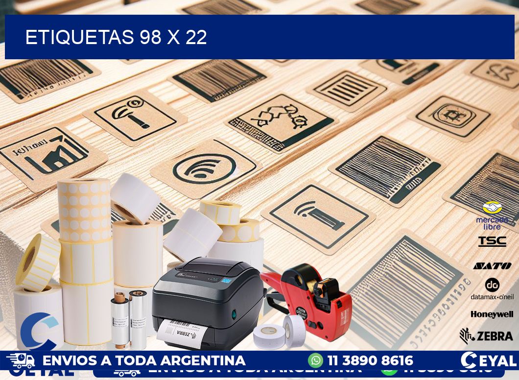 ETIQUETAS 98 x 22