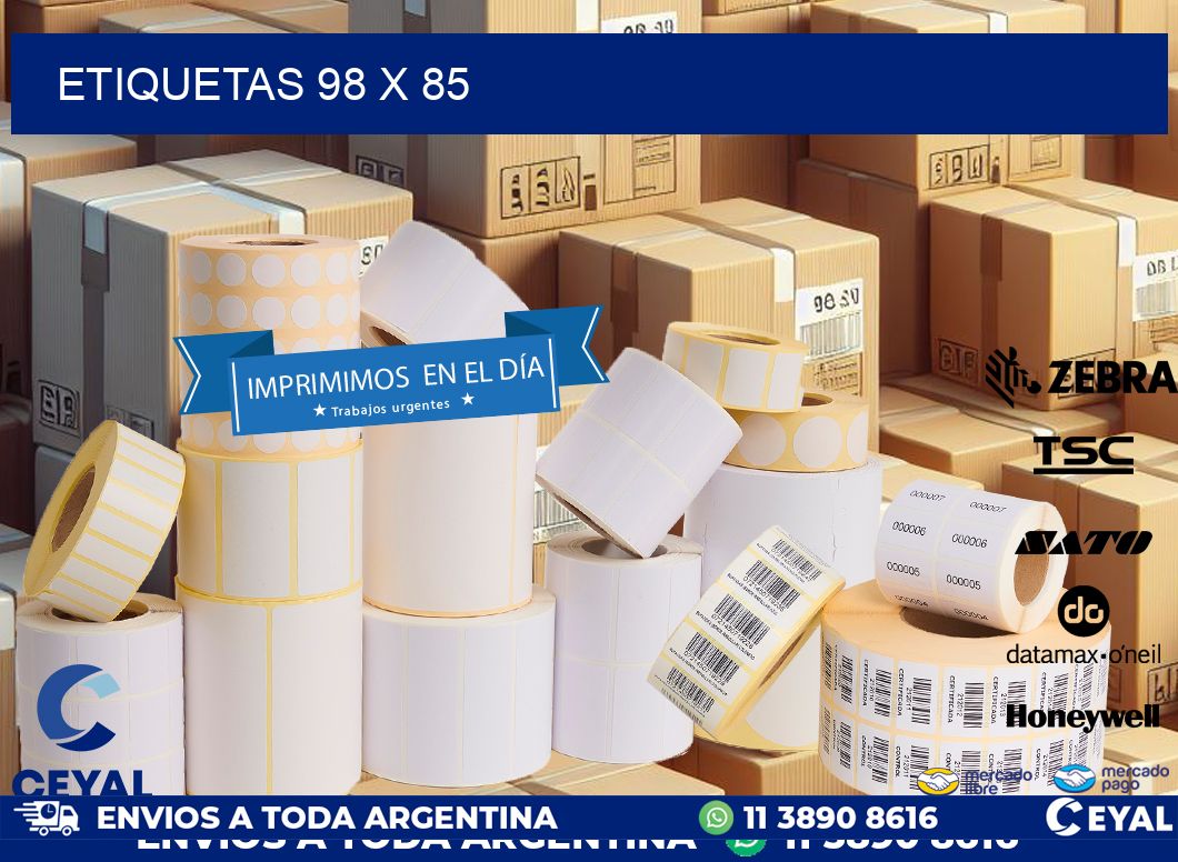 ETIQUETAS 98 x 85