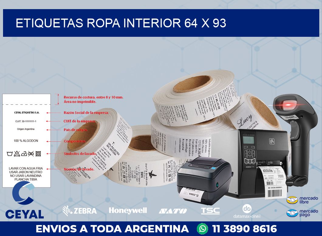 ETIQUETAS ROPA INTERIOR 64 x 93