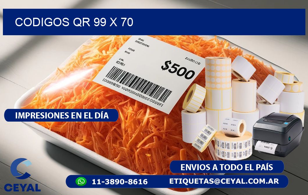 CODIGOS QR 99 x 70
