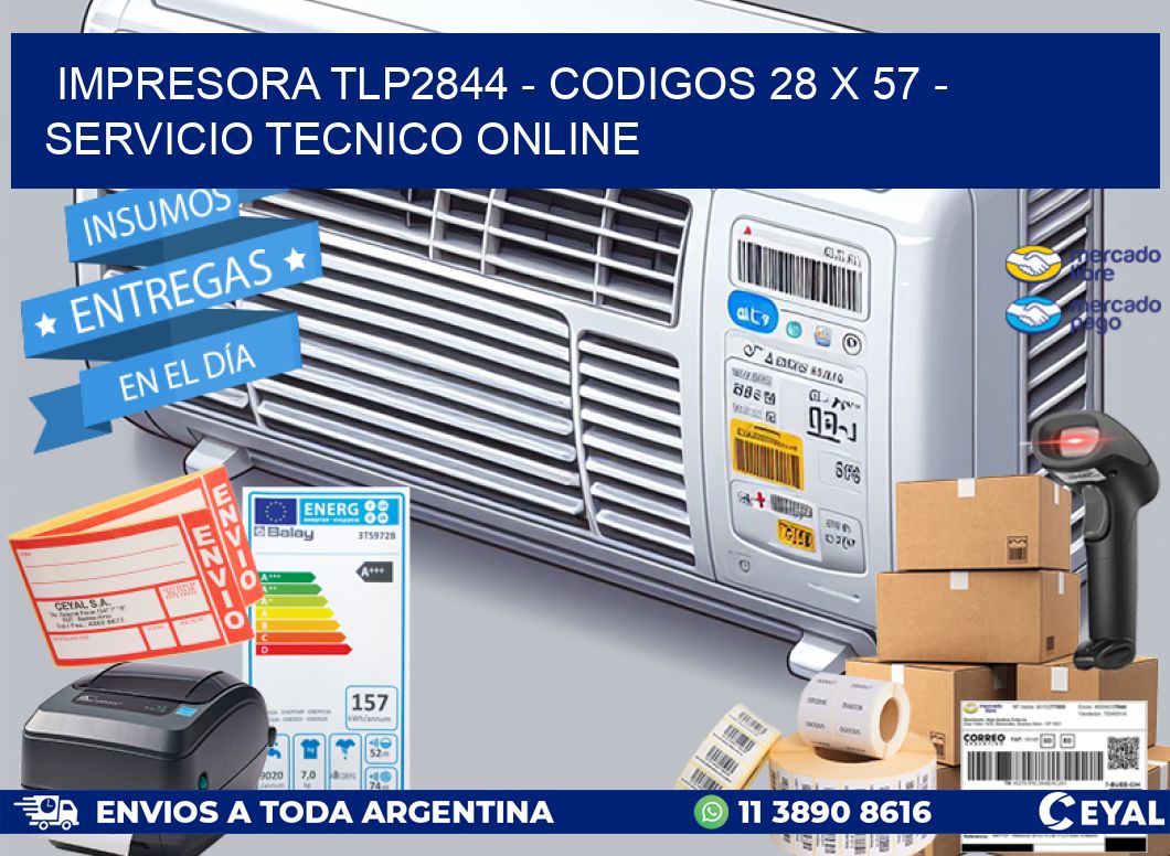 IMPRESORA TLP2844 - CODIGOS 28 x 57 - SERVICIO TECNICO ONLINE